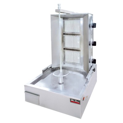 Gyro Machine Gas Shawarma / Kebab Machine 3 Burner Gas