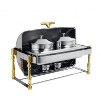 Gold-plated Chafing Dish for Soup / Chafer Dish for Sale